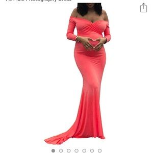 Saslax Red Maternity Formal Dress